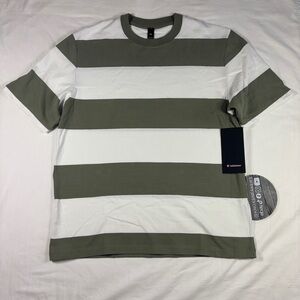 Lululemon Heavyweight Cotton Jersey T-Shirt PKTA Green and White Men’s Size L